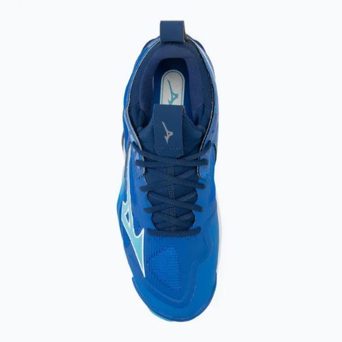 Încălțăminte de volei pentru bărbați Mizuno Wave Momentum 3 mugen blue/white/estate blue