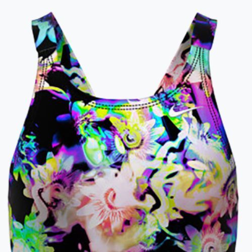Costum de baie dintr-o piesă pentru copii Nike Hydrastrong Multi Print Fastback rainbow