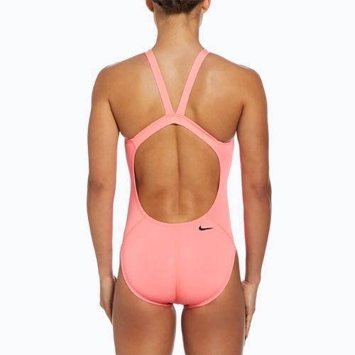Costum de baie dintr-o piesă pentru femei Nike Hydrastrong 3D Swoosh Fastback hot punch