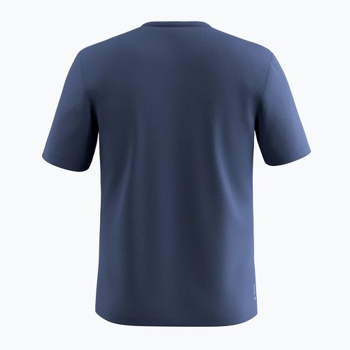 Tricou de trekking pentru bărbați Salewa Solidlogo Dry dark denim