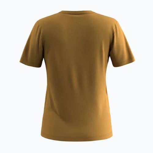 Tricou pentru femei  Salewa Solid Dry golden brown new logo