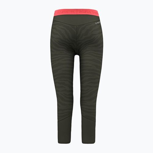 Pantaloni termoactivi pentru femei Salewa Cristallo Warm AMR 3/4 dark olive