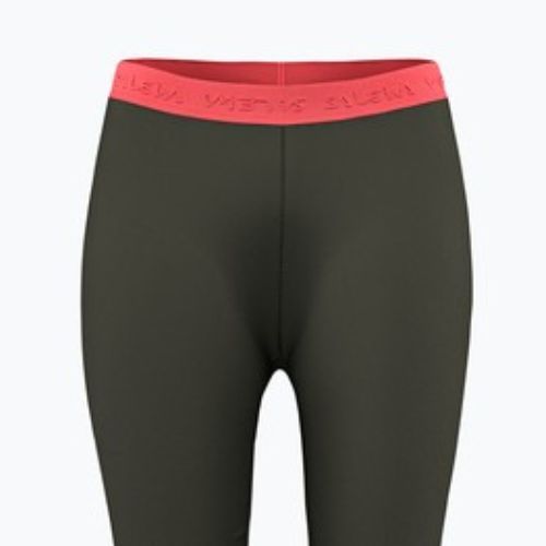 Pantaloni termoactivi pentru femei Salewa Cristallo Warm AMR 3/4 dark olive