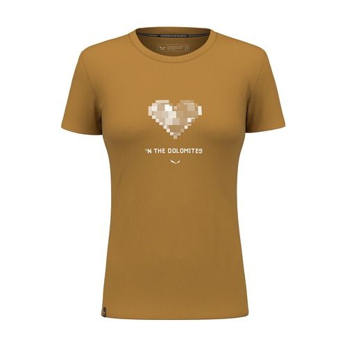 Tricou pentru femei  Salewa Pure Heart Dry golden brown