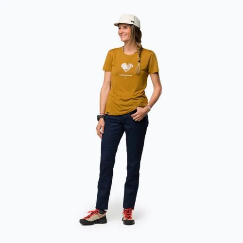 Tricou pentru femei  Salewa Pure Heart Dry golden brown