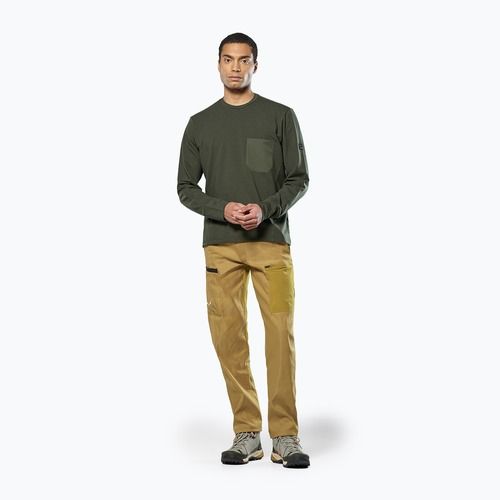 Bluza bărbați Salewa Fanes Dry Pullover verde măsliniu închis