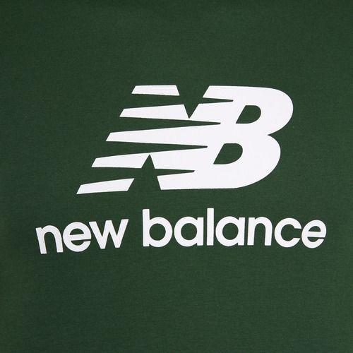 Tricou pentru bărbați New Balance Stacked Logo night watch green