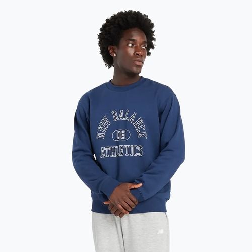 Hanorac pentru bărbați New Balance Graphic Crew navy