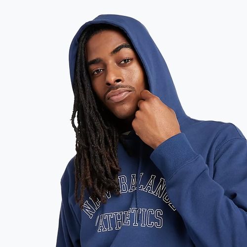 Hanorac pentru bărbați New Balance Graphic Hoodie navy