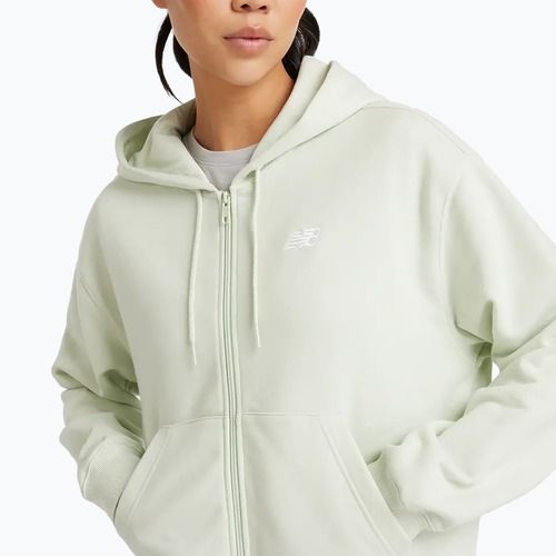 Bluză pentru femei New Balance French Terry Full Zip natural mint