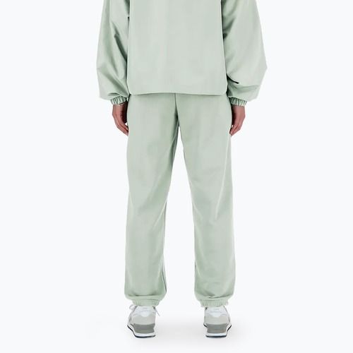 Pantaloni pentru femei New Balance French Terry Jogger natural mint