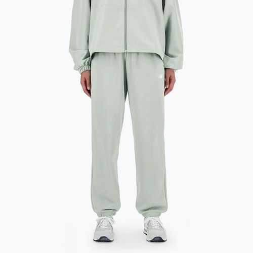 Pantaloni pentru femei New Balance French Terry Jogger natural mint