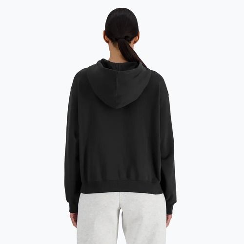Bluză pentru femei New Balance French Terry Stacked Logo Hoodie black