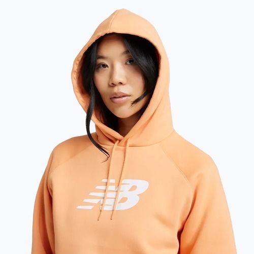 Bluză pentru femei New Balance Fleece Hoodie brown