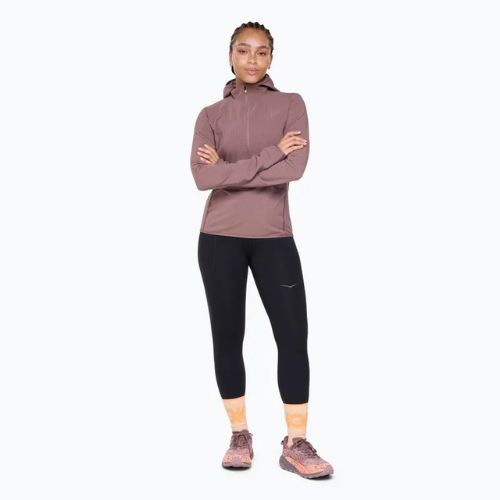 Bluză de alergare pentru femei HOKA Sky Glow Half Zip smokey quartz
