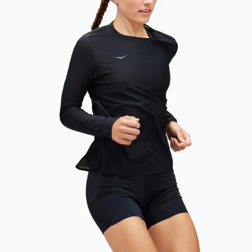 Longsleeve de alergare pentru femei HOKA Airolite Run black
