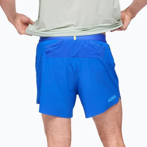 Pantaloni scurți de alergare pentru bărbați HOKA Glide With Brief 5" ultramarine