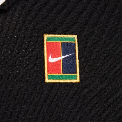Tricou de tenis pentru bărbați Nike Court Heritage Polo black/white