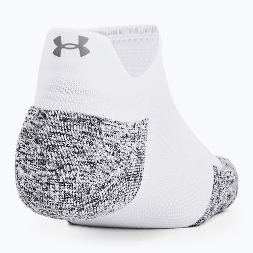 Șosete de alergare Under Armour Dry Run Cushion No Show 3 perechi white/halo gray/reflective