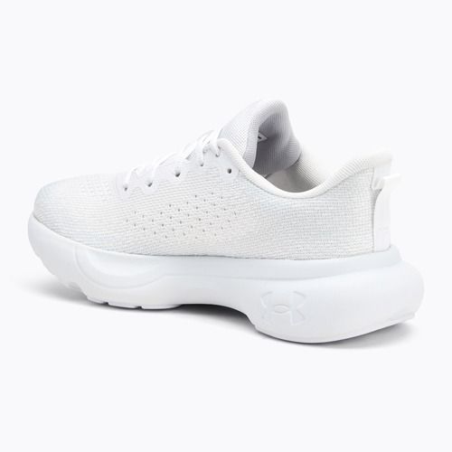 Pantofi de alergare pentru femei Under Armour Infinite alb/alb/argint metalic
