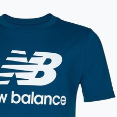 Tricou pentru bărbați New Balance Essentials Stacked Logo blue