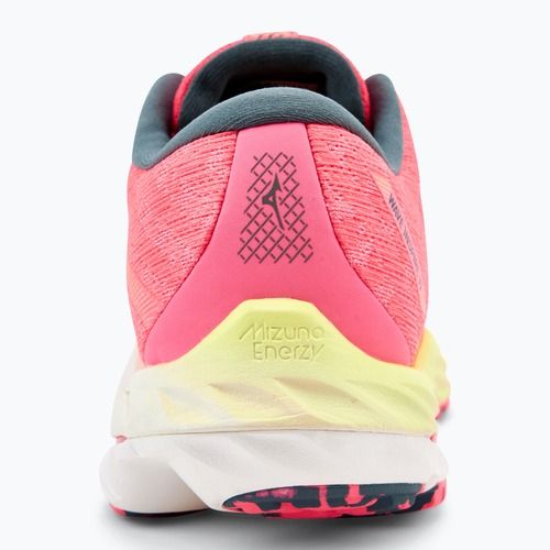 Încălțăminte de alergare pentru femei Mizuno Wave Inspire 19 hi vis pink/ snow white/ luminous