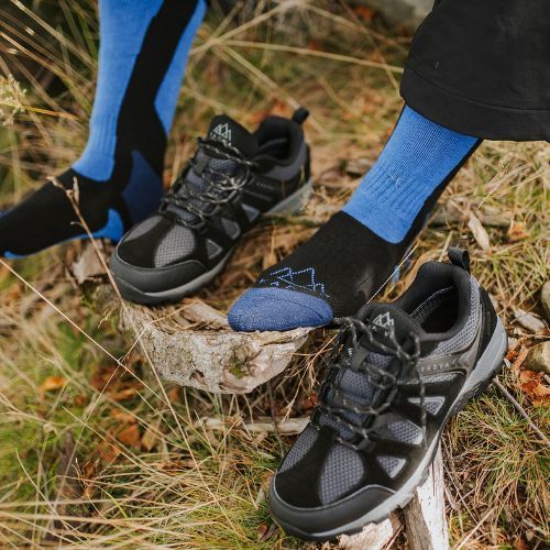 Încălțăminte trekking pentru bărbați KADVA Traver Low WaterProof negru