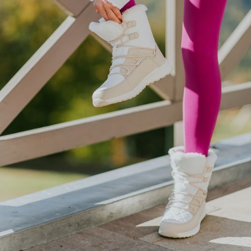 Cizme de iarnă călduroase pentru femei KADVA Summit Mid WaterProof 3M Thinsulate alb