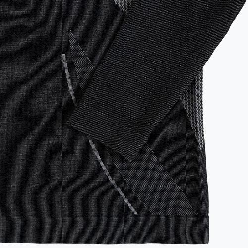 Set de lenjerie termică pentru bărbați KADVA Streif Set, fără cusături, negru