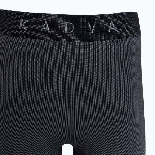 Set de lenjerie termică pentru femei KADVA Streif W Set, fără cusături, negru