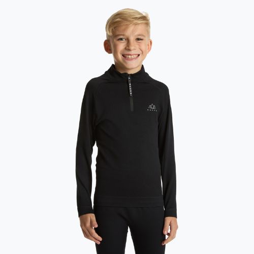 Set de lenjerie termică pentru copii KADVA Tyros Set Jr fără cusături negru