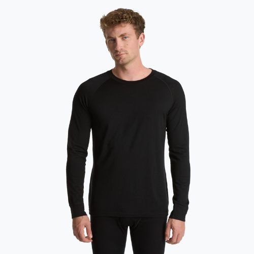 Set de lenjerie termoactivă pentru bărbați WOOLCANO Merino SET0540 negru