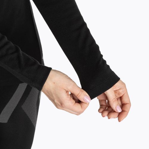 Bluză termoactivă pentru femei WOOLCANO Merino TOP0545 czarny