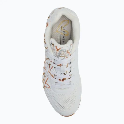 Încălțăminte pentru femei SKECHERS Uno Metallic Love white/multicolor metallic
