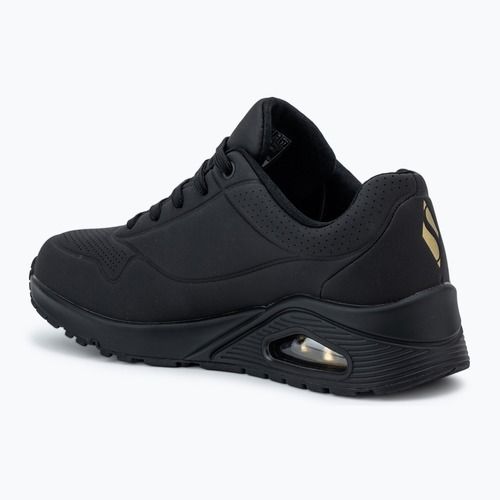 Încălțăminte pentru femei SKECHERS JGoldcrown Uno Golden Heart black/multicolor metallic