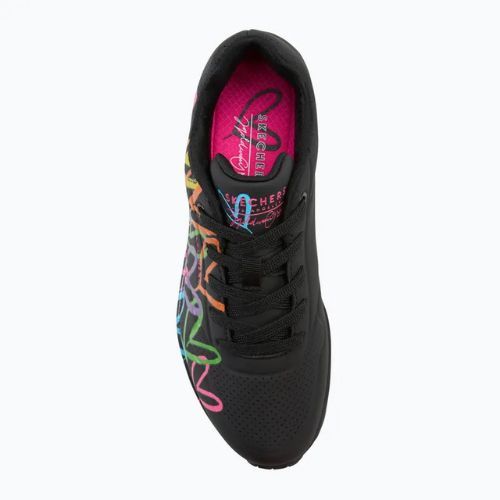 Încălțăminte pentru femei SKECHERS JGoldcrown Uno Highlight Love black/multicolor