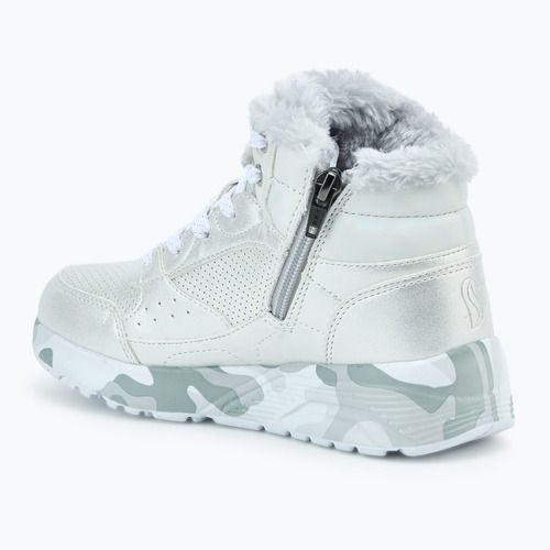 Încălțăminte pentru copii SKECHERS Uno Lite Camo Dazzle silver/grey