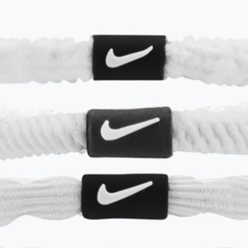 Elastice de păr Nike Flex Hair Tie 6 buc. white/black/white