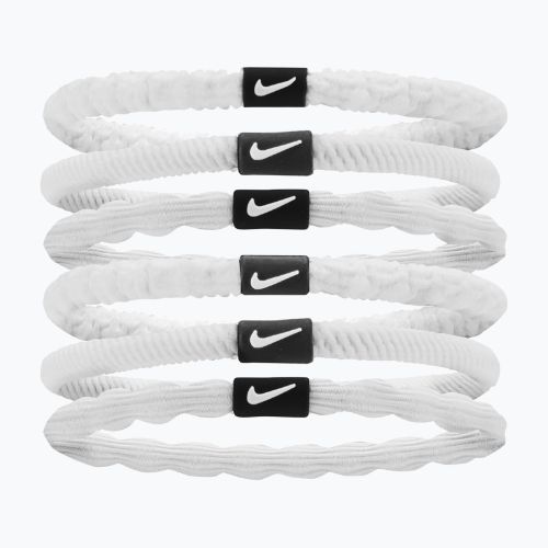Elastice de păr Nike Flex Hair Tie 6 buc. white/black/white