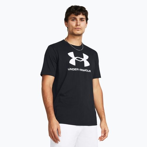 Tricou Under Armour Sportstyle Logo Update negru/alb pentru bărbați