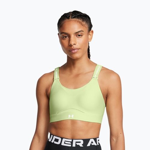 Sutien de antrenament Under Armour Infinity High 2.0 retro green/white