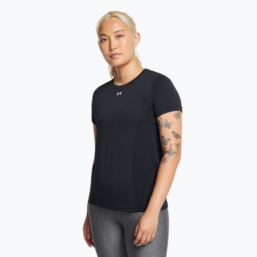 Tricou de antrenament Under Armour pentru femei Vanish Seamless Loose negru/antracit/alb