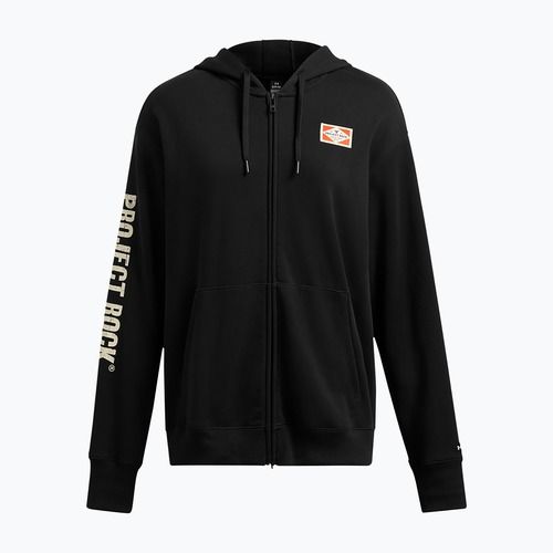 Hanorac pentru femei  Under Armour Project Rock HWT black/silt/team orange Full Zip Hard at Work black/silt/team orange