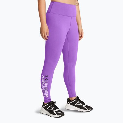 Colanți de antrenament pentru femei Under Armour Campus Graphic lavish/salt purple/black
