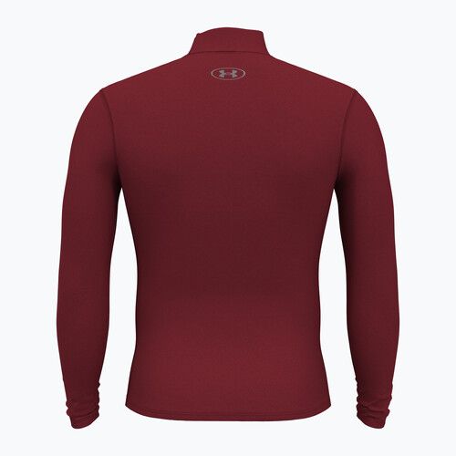 Longsleeve pentru bărbați Under Armour Elite Mock CG cardinal/metallic silver