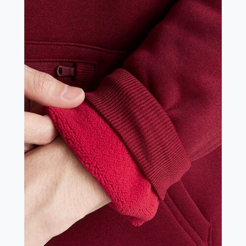 Tricou pentru bărbați Under Armour Fleece Pro Kangra HD cardinal/negru