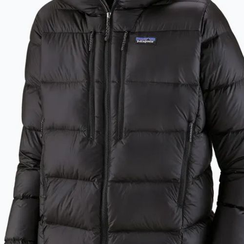 Geacă cu puf pentru bărbați Patagonia Fitz Roy Down Hoody black