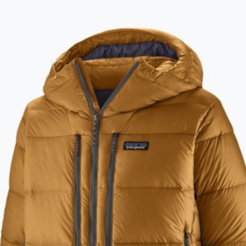 Geacă cu puf pentru bărbați Patagonia Fitz Roy Down Hoody raptor brown