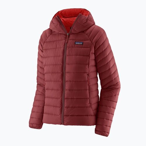 Geacă cu puf pentru femei Patagonia Down Sweater Hoody oxide red