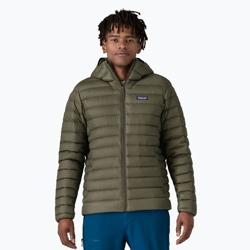 Geacă cu puf pentru bărbați Patagonia Down Sweater Hoody pine needle green